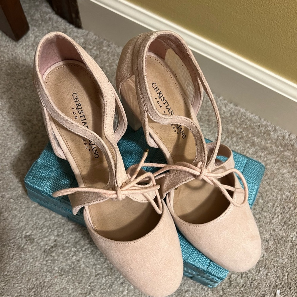 Christian Siriano for Payless, baby pink heels, size 9, only worn once